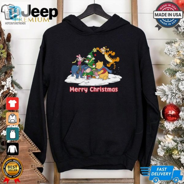 Disney Pooh And Friends Merry Christmas Shirt hotcouturetrends 1