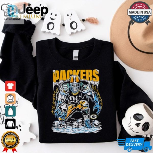 Green Bay Packers Football Skeleton Player Art Shirt hotcouturetrends 1 2