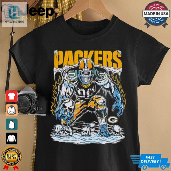 Green Bay Packers Football Skeleton Player Art Shirt hotcouturetrends 1 3