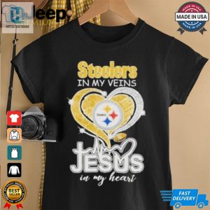 Pittsburgh Steelers In My Veins Jesus In My Heart New T Shirt hotcouturetrends 1 3