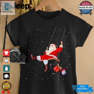 Santa Claus On A Swing Christmas Xmas T Shirt hotcouturetrends 1 3