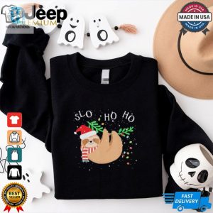 Slo Ho Ho Merry Slothmas Sloth Christmas Shirt hotcouturetrends 1 2