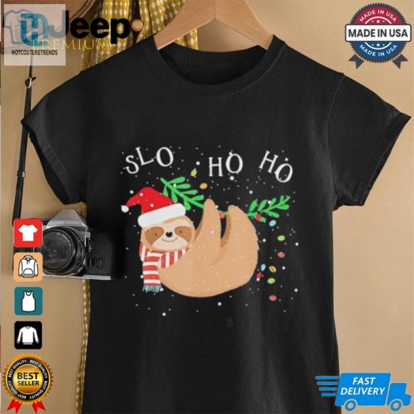 Slo Ho Ho Merry Slothmas Sloth Christmas Shirt hotcouturetrends 1 3