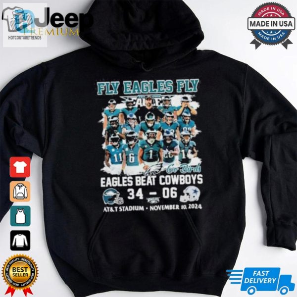 Philadelphia Eagles Fly Eagles Fly Eagles Beat Cowboys Go Birds Unisex T Shirt hotcouturetrends 1 1