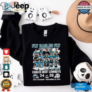 Philadelphia Eagles Fly Eagles Fly Eagles Beat Cowboys Go Birds Unisex T Shirt hotcouturetrends 1 2