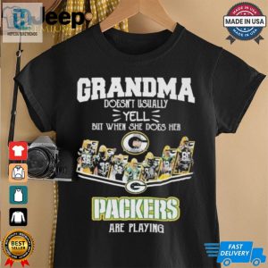 Official Grandma Doesnt Usually Yell But When She Does Her Green Bay Packers Are Playing Shirt hotcouturetrends 1 3