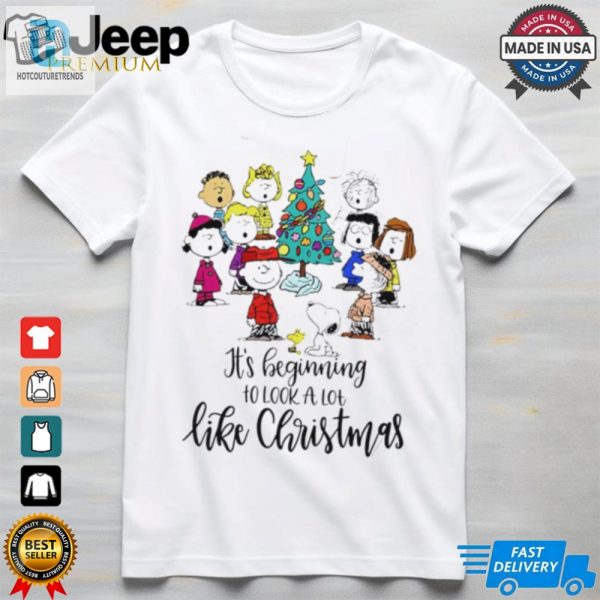 Snoopy Peanuts Its Beginning To Look A Lot Like Christmas Shirt hotcouturetrends 1 1