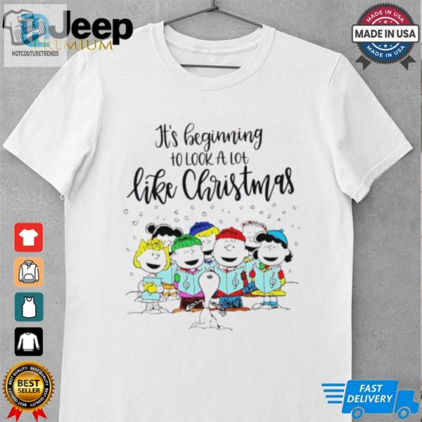 Snoopy Peanuts Its Beginning To Look A Lot Like Christmas Music Shirt hotcouturetrends 1