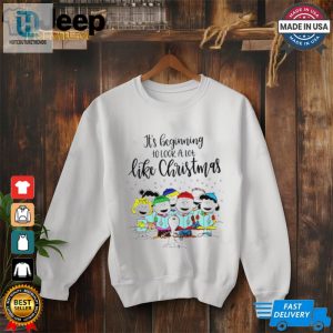 Snoopy Peanuts Its Beginning To Look A Lot Like Christmas Music Shirt hotcouturetrends 1 2