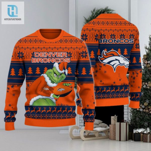 Denver Broncos Grinch Ugly Christmas Sweater hotcouturetrends 1