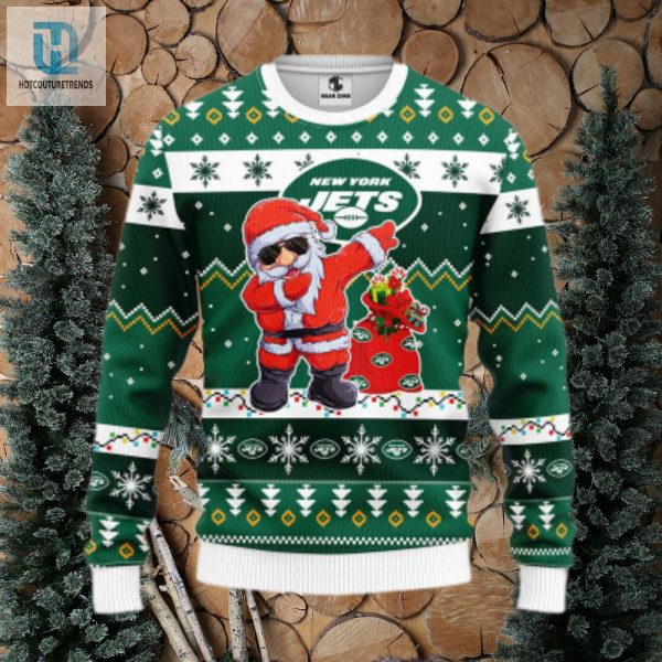 New York Jets Dabbing Santa Claus Ugly Christmas Sweater hotcouturetrends 1 1