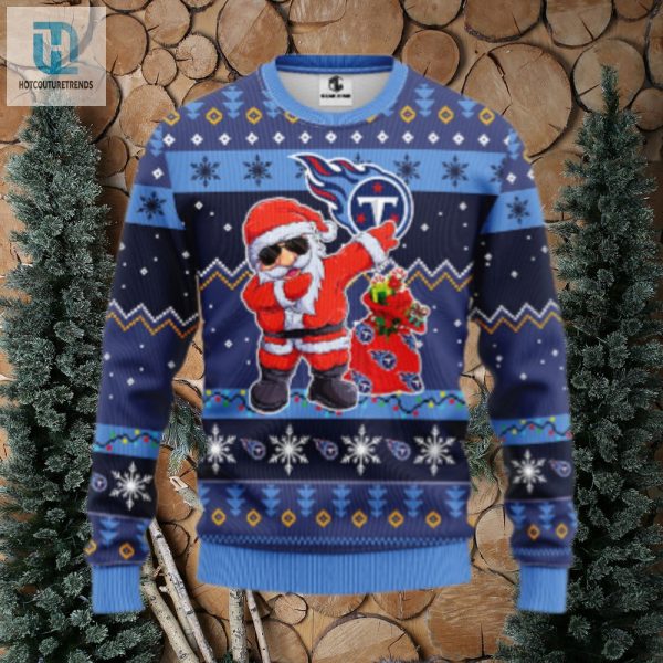 Tennessee Titans Dabbing Santa Claus Ugly Christmas Sweater hotcouturetrends 1 1