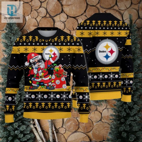 Pittsburgh Steelers Santa Claus Ugly Christmas Sweater hotcouturetrends 1 1