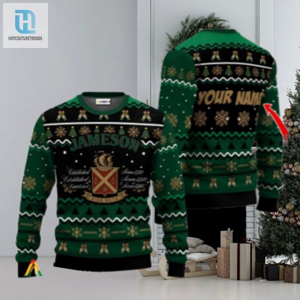 Personalized Jameson Holiday Cheer Ugly Sweater hotcouturetrends 1