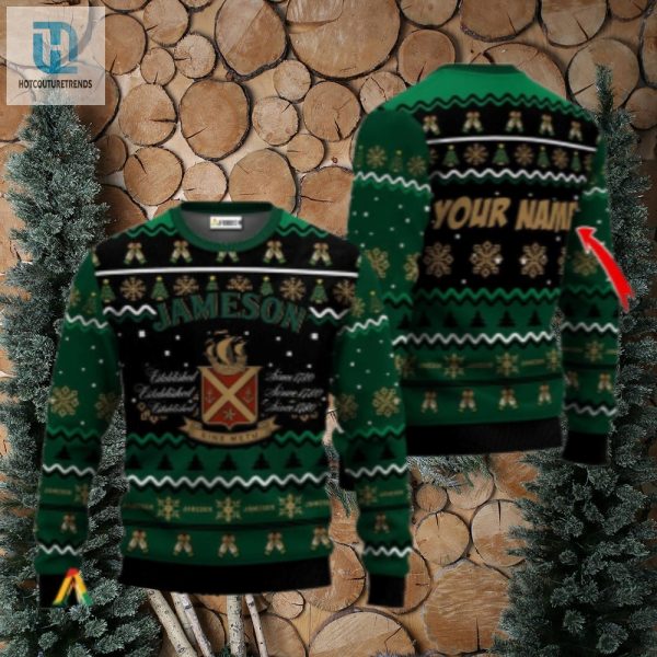 Personalized Jameson Holiday Cheer Ugly Sweater hotcouturetrends 1 1