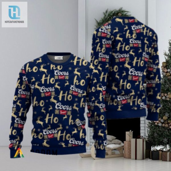 Coors Banquet Ho Ho Ho Christmas Sweater hotcouturetrends 1