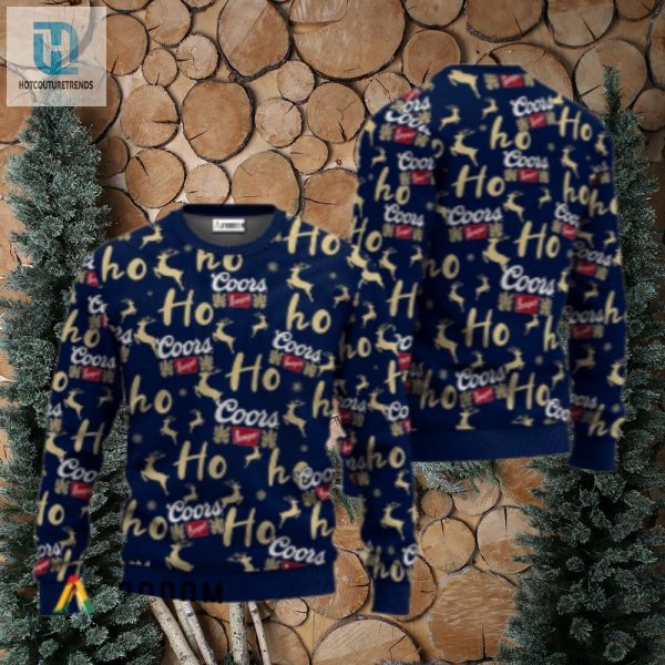 Coors Banquet Ho Ho Ho Christmas Sweater hotcouturetrends 1 1