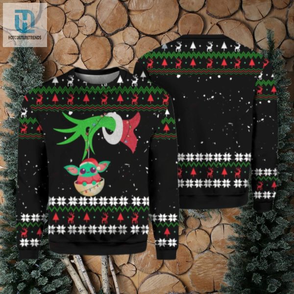 Grinch Grogu Ugly Sweater hotcouturetrends 1 1