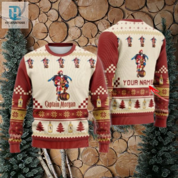 Personalized Captain Morgan Classic Ugly Christmas Sweater hotcouturetrends 1 1