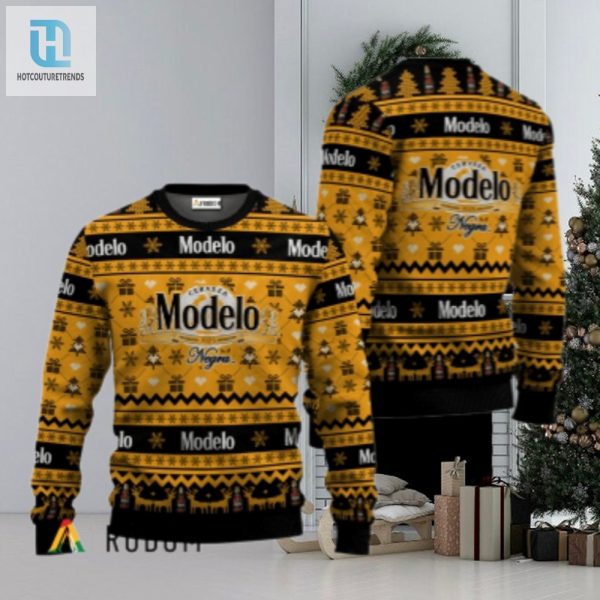 Modelo Negra Festive All Over Ugly Sweater hotcouturetrends 1