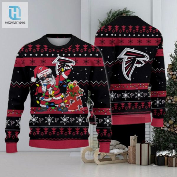 Atlanta Falcons Santa Claus Ugly Christmas Sweater hotcouturetrends 1