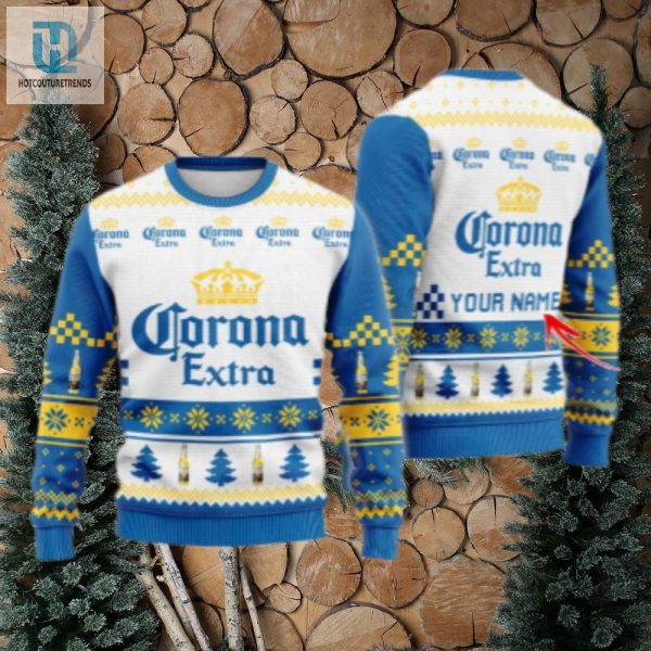 Personalized Corona Extra Classic Ugly Christmas Sweater hotcouturetrends 1 1