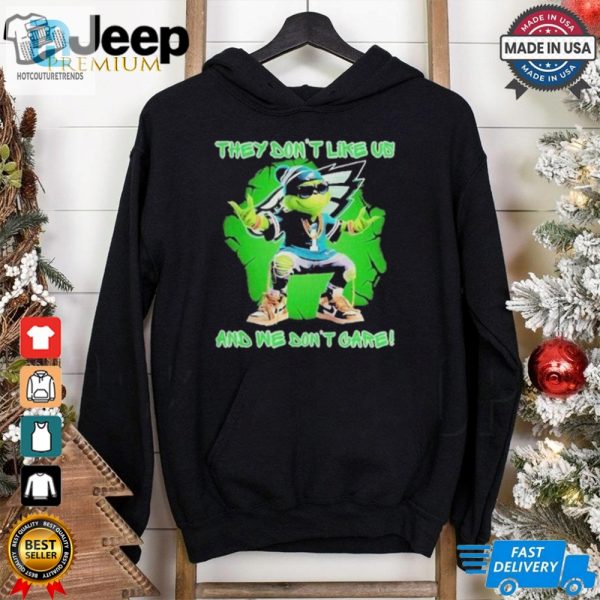 Philadelphia Eagles The Grinch They Dont Like Us And We Dont Care Christmas T Shirts hotcouturetrends 1