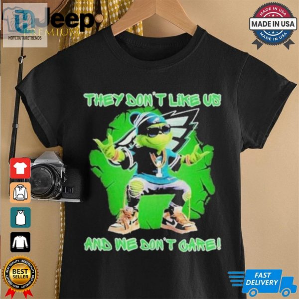 Philadelphia Eagles The Grinch They Dont Like Us And We Dont Care Christmas T Shirts hotcouturetrends 1 1