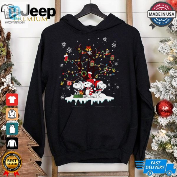 Festive Snoopy Christmas Tree T Shirt hotcouturetrends 1