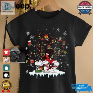 Festive Snoopy Christmas Tree T Shirt hotcouturetrends 1 1