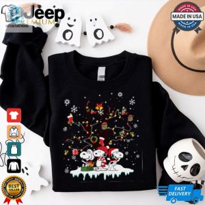 Festive Snoopy Christmas Tree T Shirt hotcouturetrends 1 2