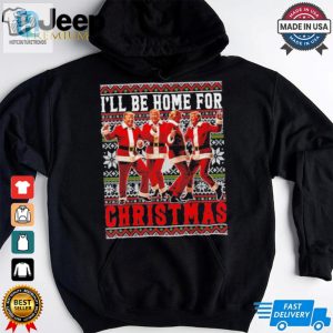 Funny Ill Be Home For Christmas Santa Trump Ugly Christmas 2024 Shirt hotcouturetrends 1 3