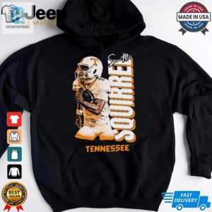 Squirrel White Football Tennessee Volunteers Illustrated Signature Graphic T Shirt hotcouturetrends 1 3