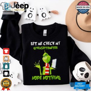 Christmas Let Me Check My Giveashitometer Nope Nothing T Shirt hotcouturetrends 1 2