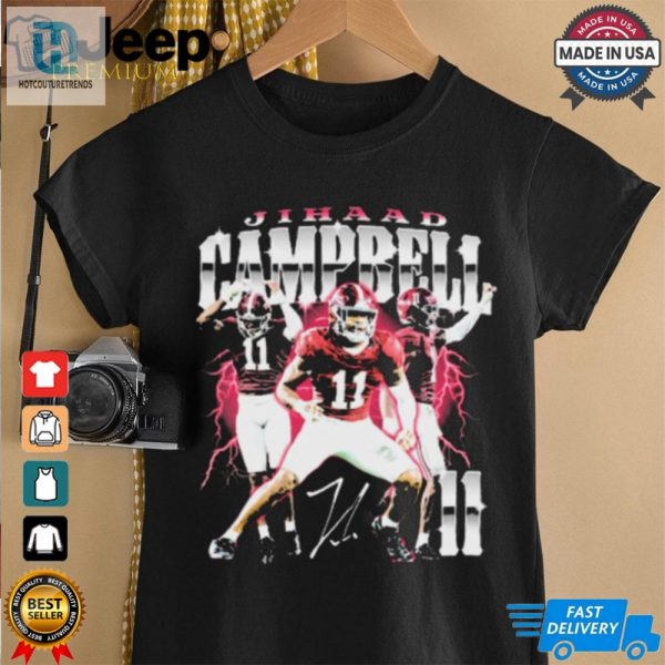 Jihaad Campbell Alabama Crimson Tide Signature Graphic T Shirt hotcouturetrends 1 1