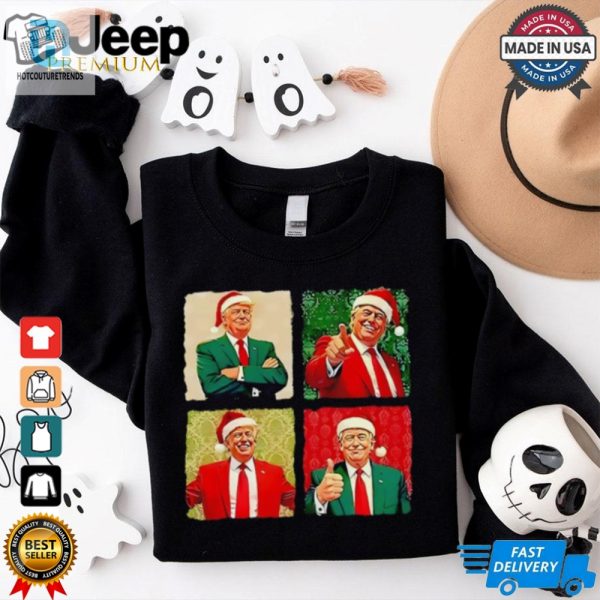 Santa Trump Christmas Photos Shirt hotcouturetrends 1 2