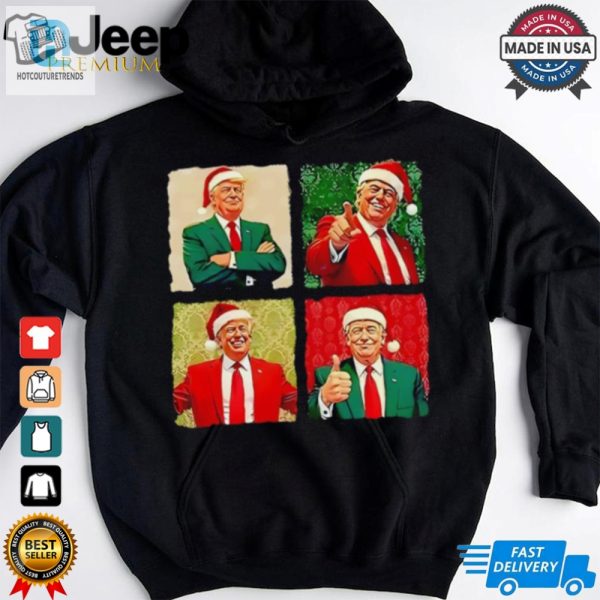 Santa Trump Christmas Photos Shirt hotcouturetrends 1 3