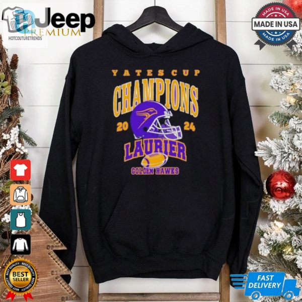 Laurier Golden Hawks 2024 Yates Cup Champions Shirt hotcouturetrends 1