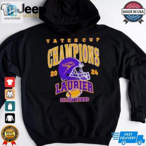 Laurier Golden Hawks 2024 Yates Cup Champions Shirt hotcouturetrends 1 3