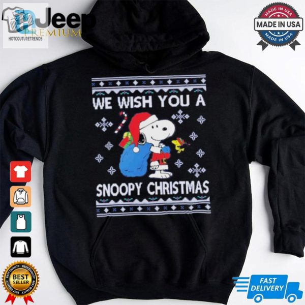 Official We Wish You A Snoopy Christmas Ugly Christmas Shirt hotcouturetrends 1 3