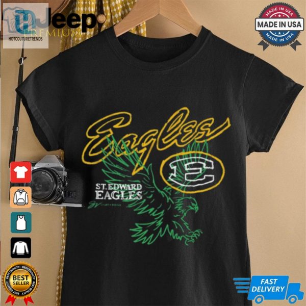 Official St. Edward Eagles Basketball Outline T Shirt hotcouturetrends 1 1