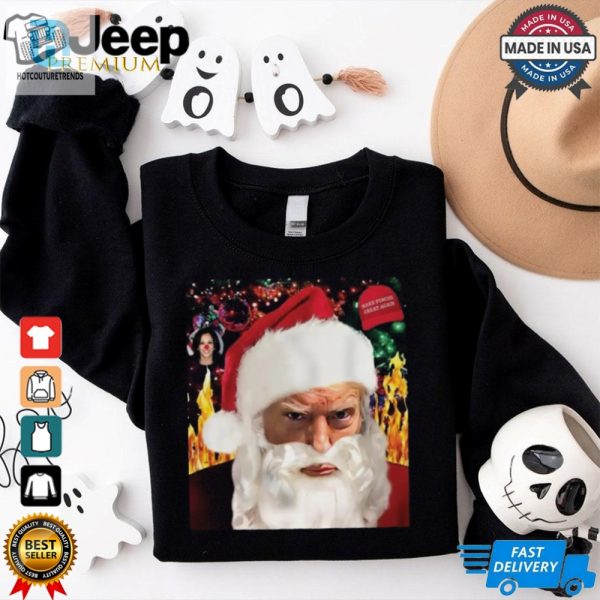 Official Trump Santa Mugshot 2024 Christmas Shirt hotcouturetrends 1 2