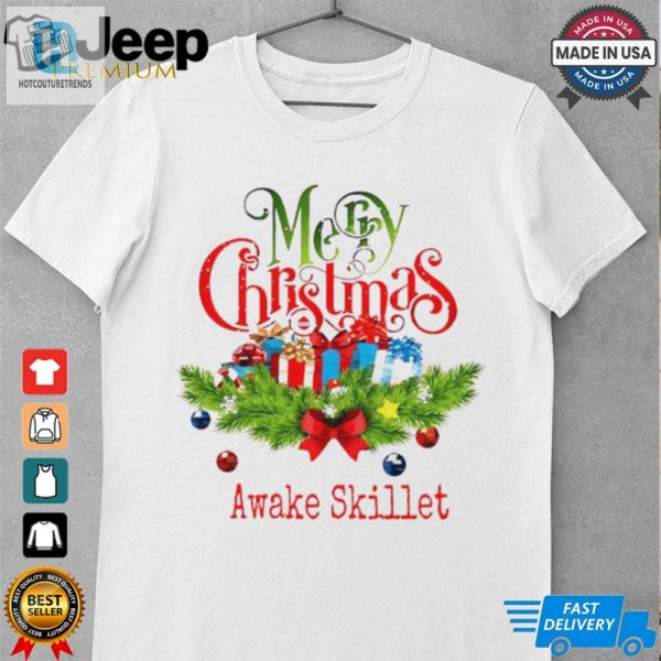 Merry Christmas Awake Skillet Shirt hotcouturetrends 1 1