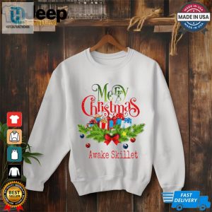 Merry Christmas Awake Skillet Shirt hotcouturetrends 1 2