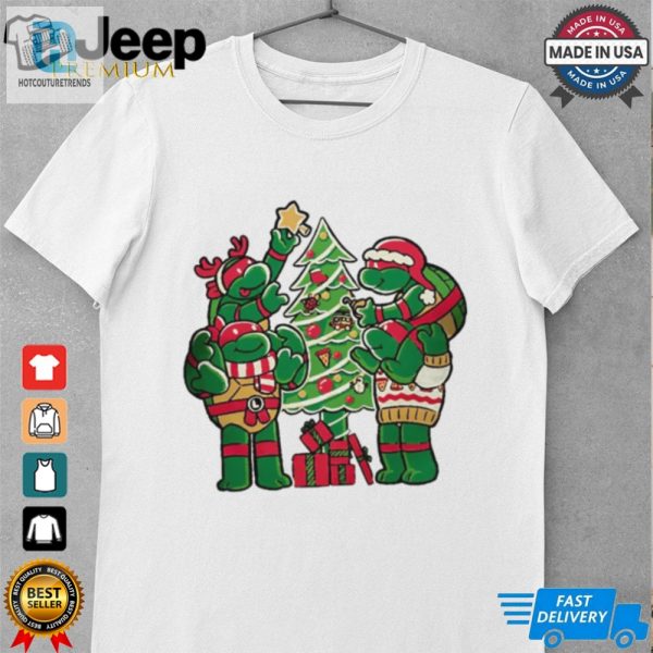 Teenage Mutant Ninja Turtles Decorating Their Christmas Tree Shirt hotcouturetrends 1 1