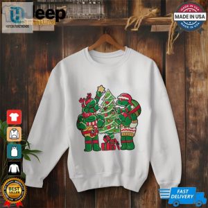 Teenage Mutant Ninja Turtles Decorating Their Christmas Tree Shirt hotcouturetrends 1 2