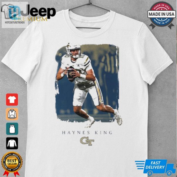 Georgia Tech Yellow Jackets Football 10 Haynes King Graphic T Shirt hotcouturetrends 1 1