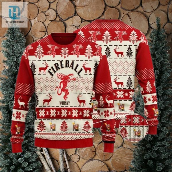 Fireball Whisky Christmas Sweater hotcouturetrends 1