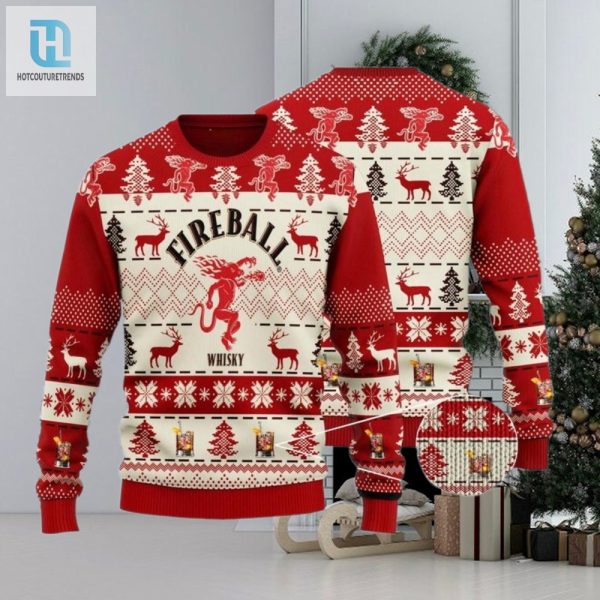 Fireball Whisky Christmas Sweater hotcouturetrends 1 1