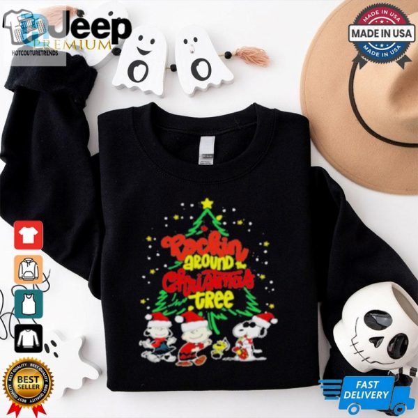 Rockin Peanut Around Christmas Tree Shirt hotcouturetrends 1 1